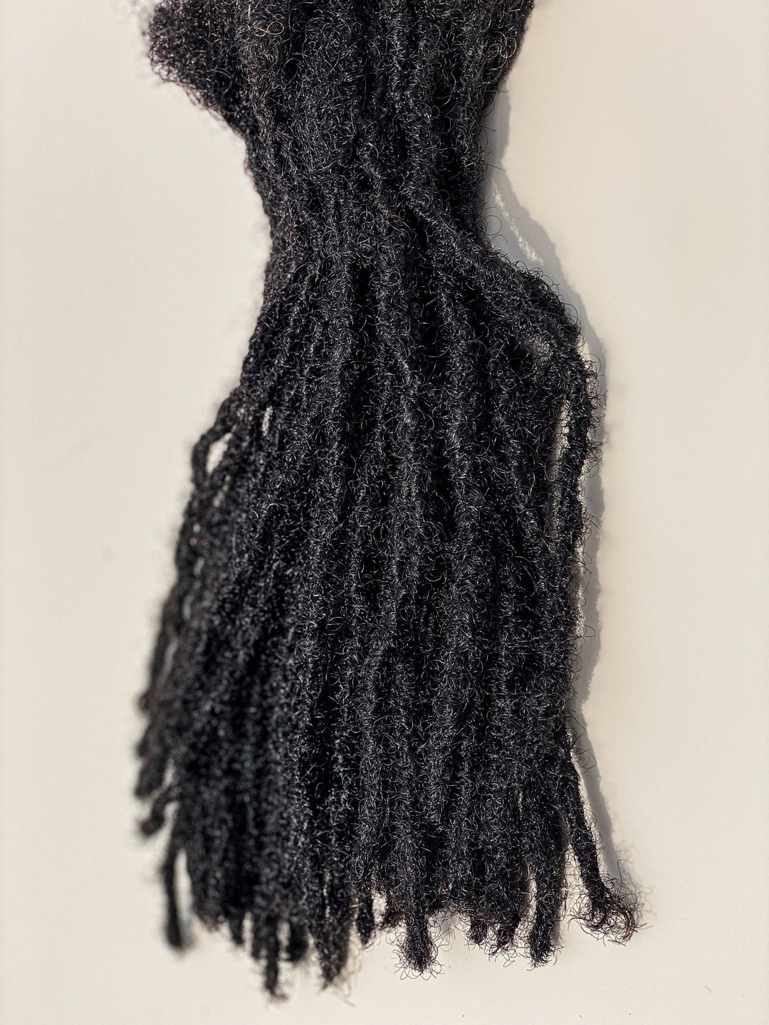 Small Textured Intalocs. 0.4-0.5cm 10 locs per bundle 100% human hair. Interlocked
