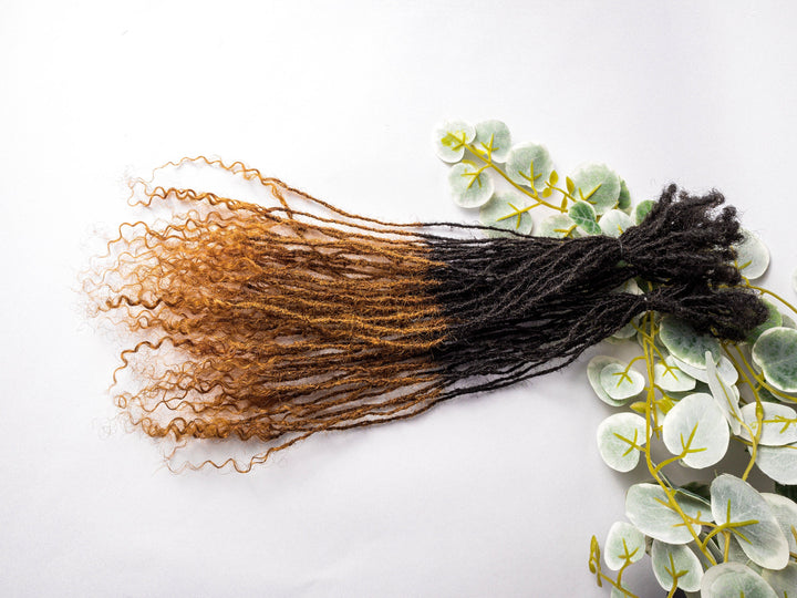 Extra Small Loc extensions.x 50 locs per bundle. | Honey Blonde | 100% Afro Kinky Human Hair Dreadlocks Extensions.