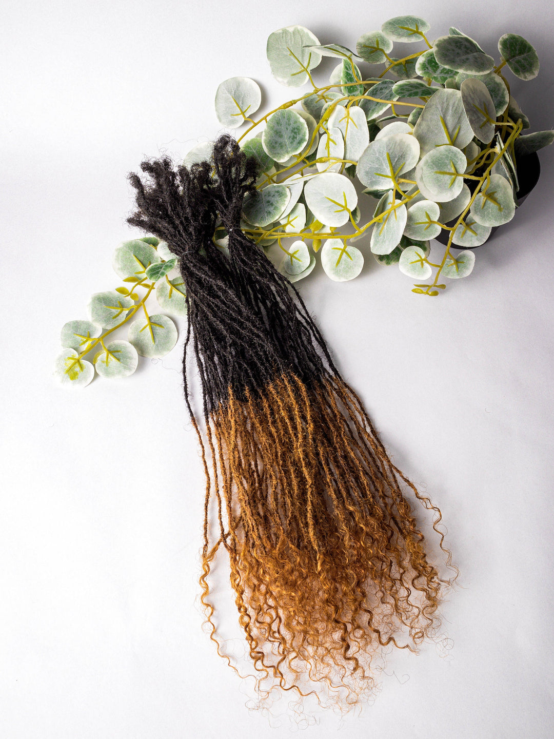 Extra Small Loc extensions.x 50 locs per bundle. | Honey Blonde | 100% Afro Kinky Human Hair Dreadlocks Extensions.