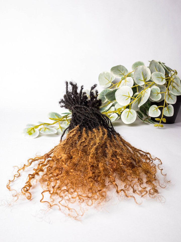 Extra Small Loc extensions.x 50 locs per bundle. | Honey Blonde | 100% Afro Kinky Human Hair Dreadlocks Extensions.