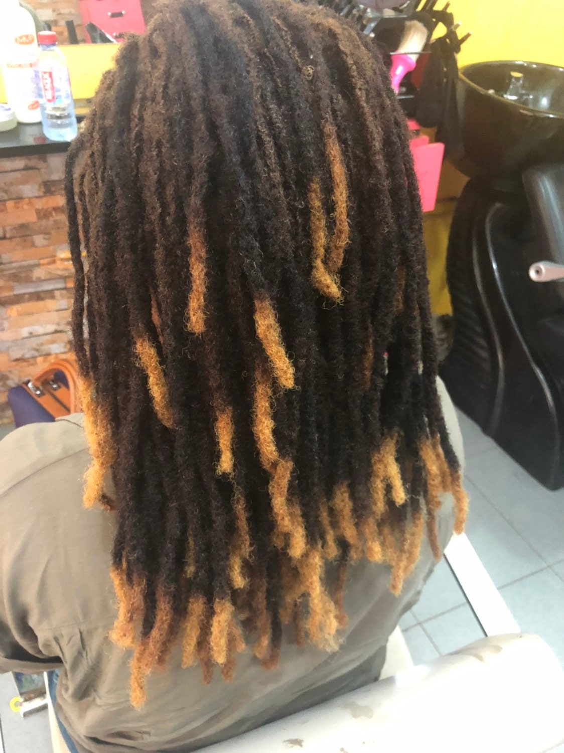 Blonde on sale tip dreads