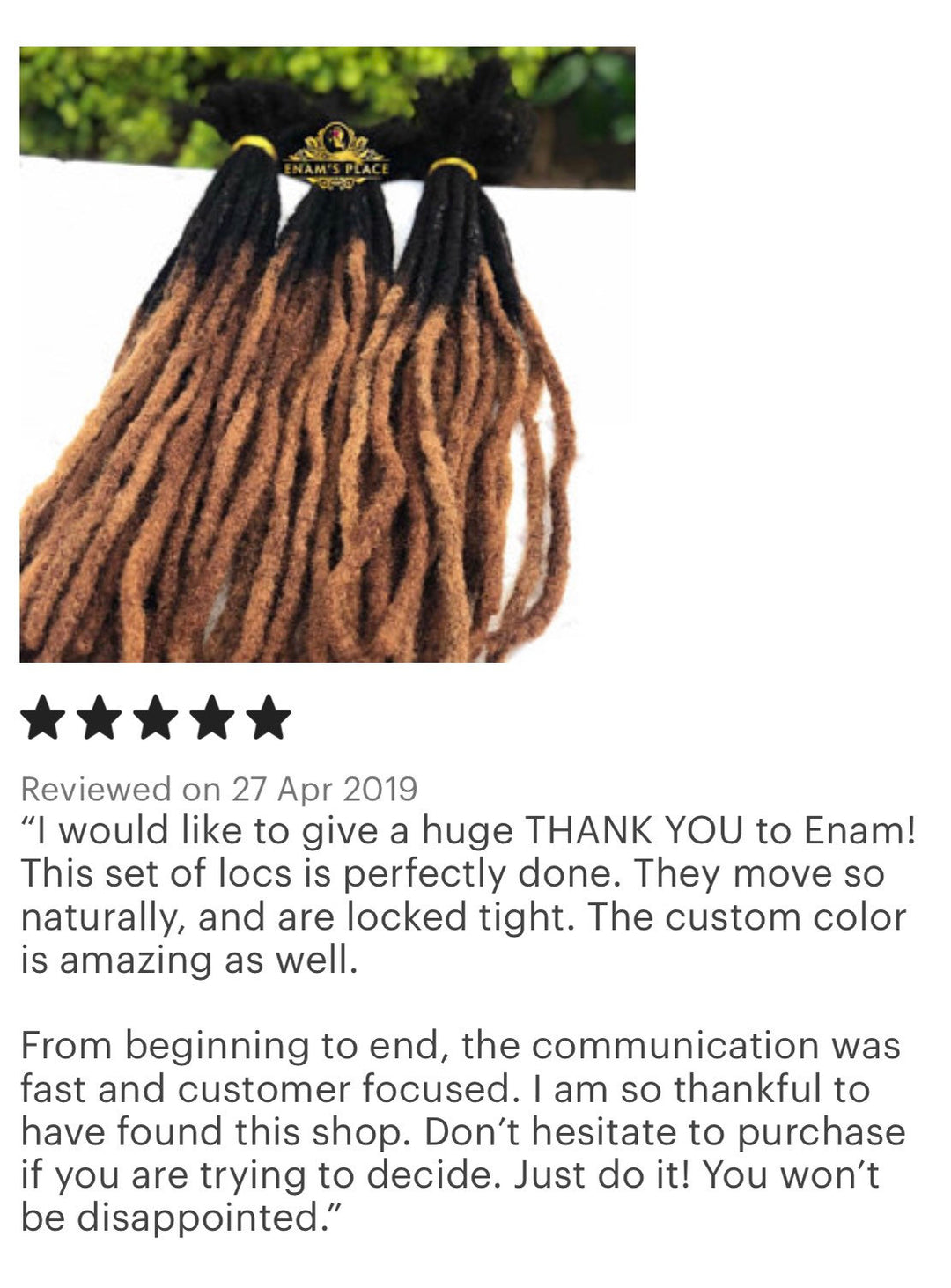 Medium Size Handmade 100% Human Hair Locs With Honey Blonde Tips. 100 Locs Per Bundle