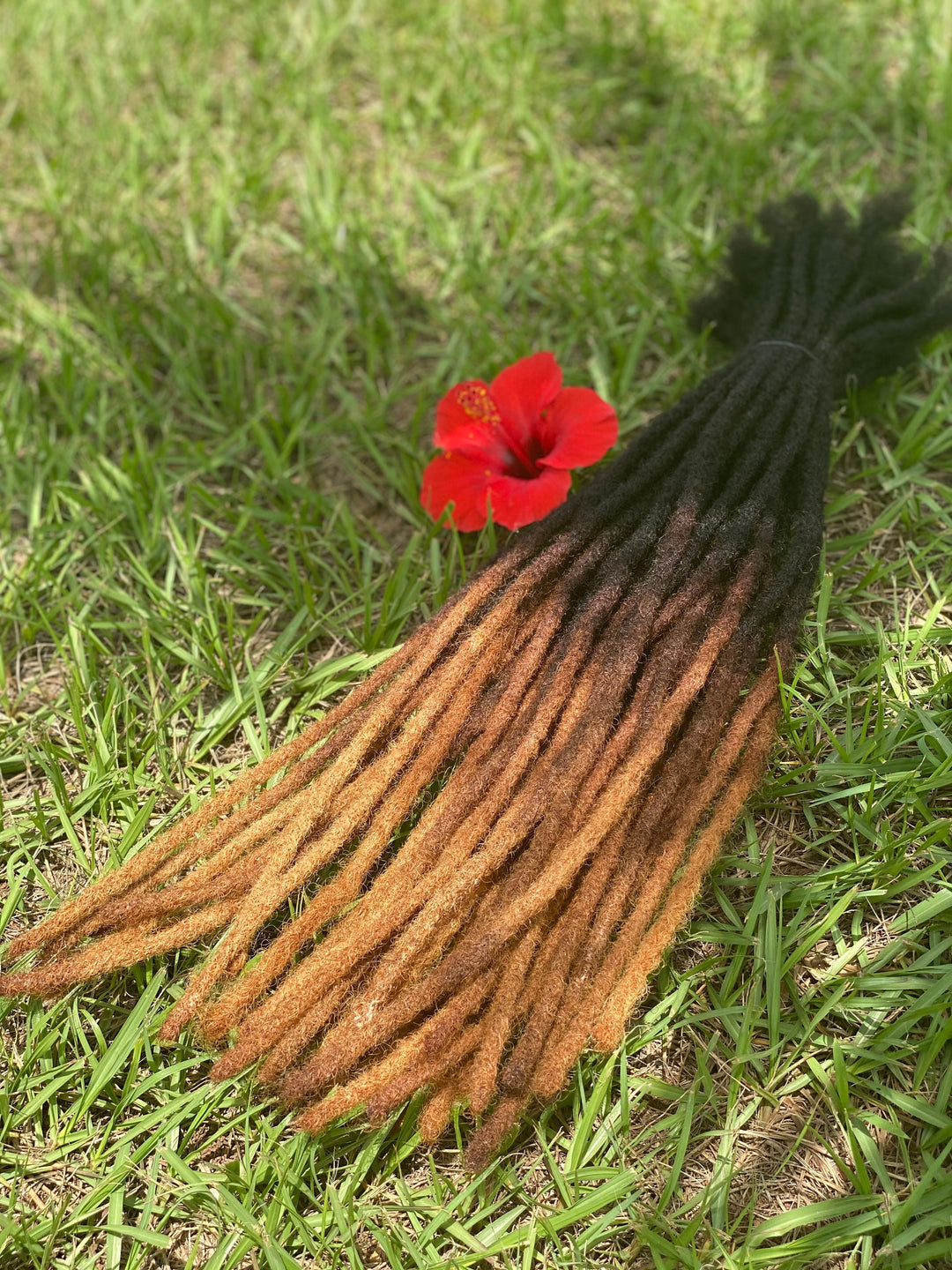 Medium Size Handmade 100% Human Hair Locs With Honey Blonde Tips. 100 Locs Per Bundle