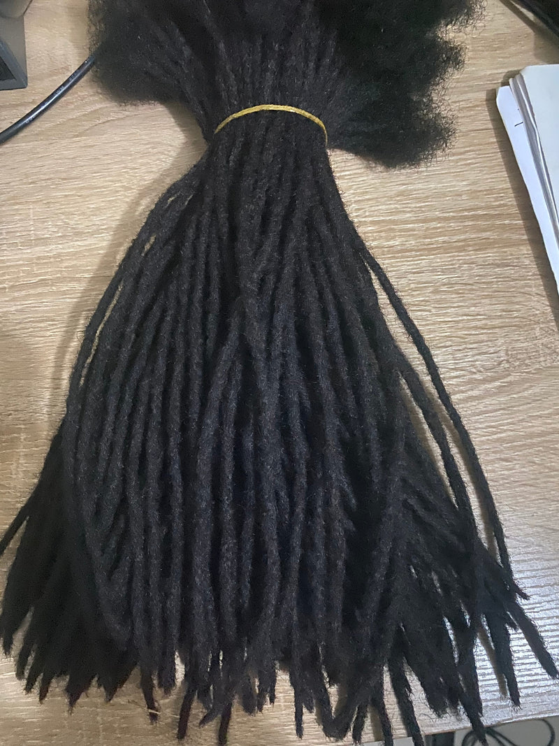 Micro Dreadlock extensions. 100% Human Hair Dreadlocks Handmade Locs. 100 per bundle