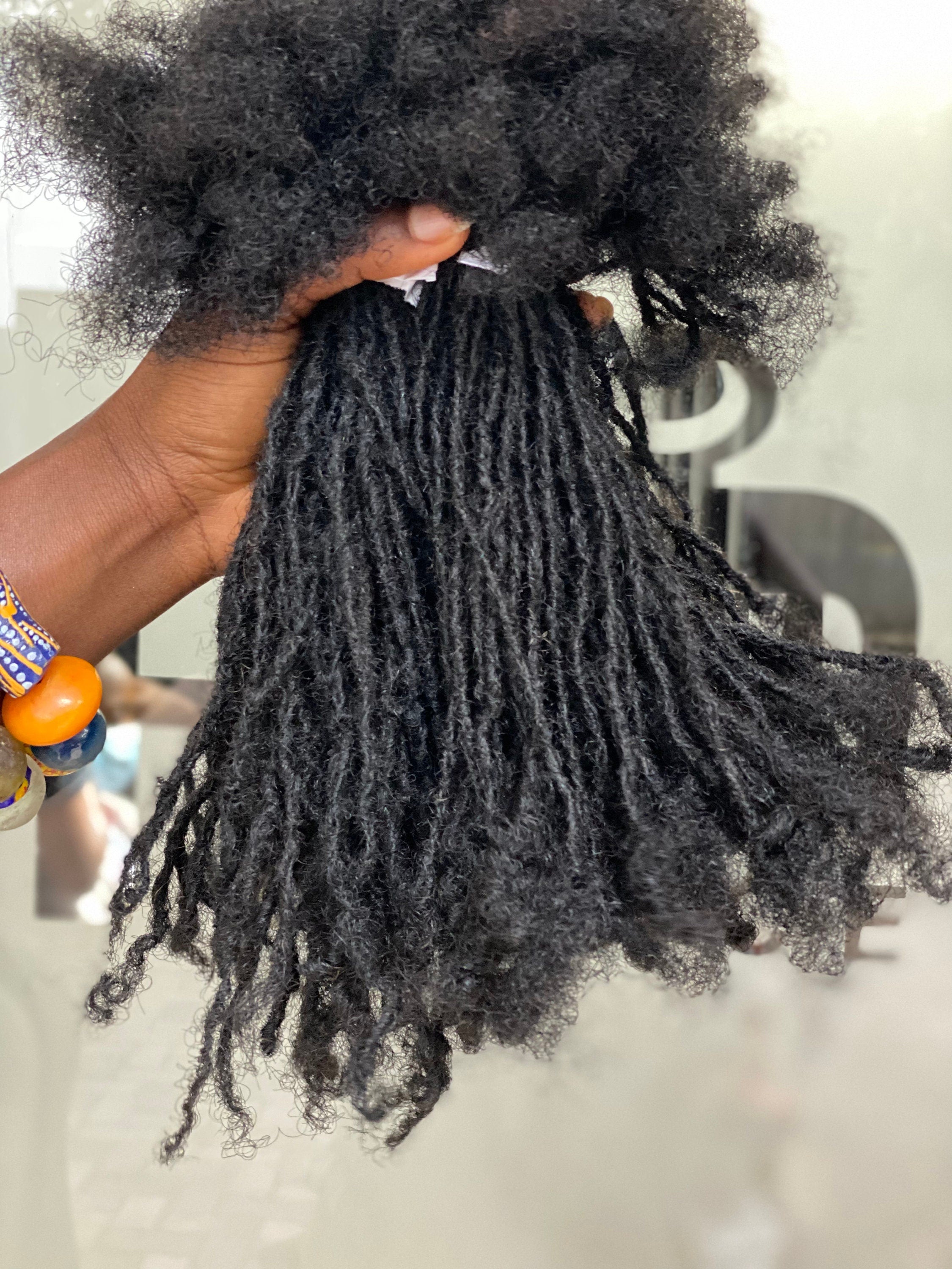 Human hair clearance extensions for dreadlocks