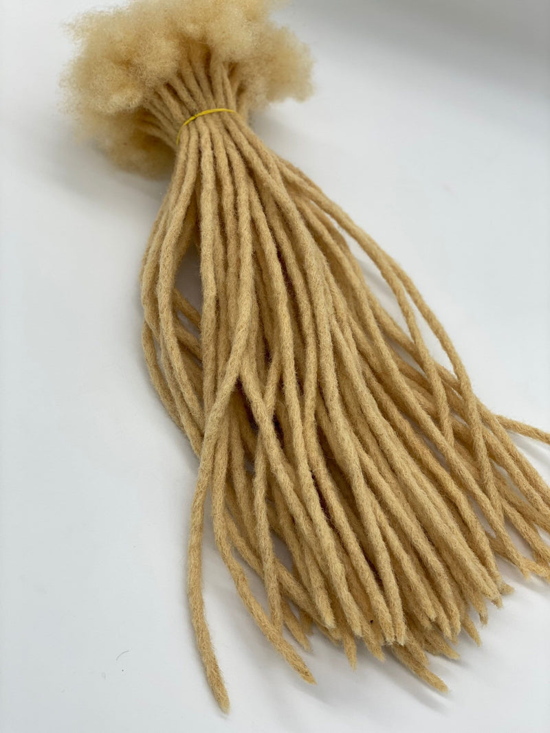 Blonde (613) dreadlocks extensions. hand made. 10 locs per bundle