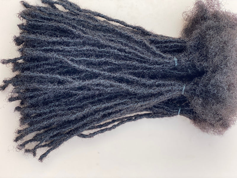 Textured Intalocs. 120locs + 10 free locs (0.4-0.5)cm. 100% human hair. Interlocked Locs